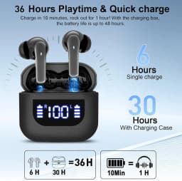 K07 Wireless Earphones Bluetooth Active Noice Cancellation Wireless Earbuds Bluetooth 5.3 Headphones TWS with LED Display