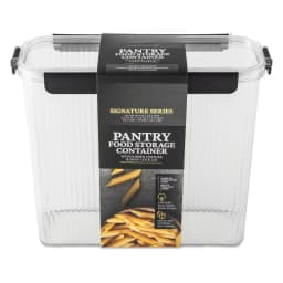 20.5 Cup Clear Ribbed Pantry Storage Container