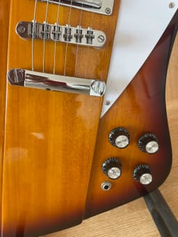 High Quality 6 String Firebird Style Electric Guitar Sunburst Rosewood Fingerboard
