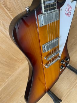 High Quality 6 String Firebird Style Electric Guitar Sunburst Rosewood Fingerboard