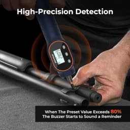 Digital Torque Screwdriver 7.08–70.8 In-lb / 0.8–8 Nm, 1/4' Adjustable Torque Screwdriver Set for Electronics, and Mounting