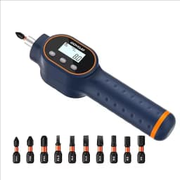 Digital Torque Screwdriver 7.08–70.8 In-lb / 0.8–8 Nm, 1/4' Adjustable Torque Screwdriver Set for Electronics, and Mounting