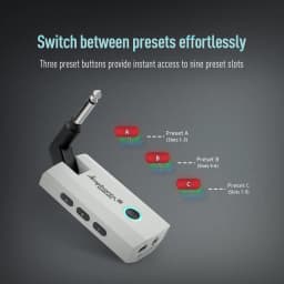 SONICAKE Local Amphonix 2 Headphone Guitar Amp 50 Factory Presets, 9 Effect Modules, BT Connectivity, App Control, USB Audio Recording for Home Practice and Outdoor Performances shipping from US