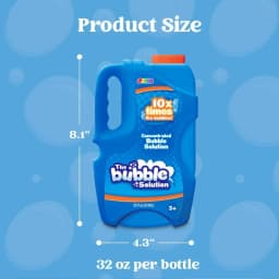 JOYFY 32 OZ Concentrated Bubble Solution for Bubble Machines (Up to 2.5 Gallons) Concentrated Solution Refills for Machine Wands