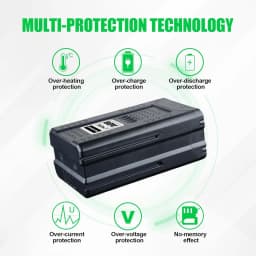 VANON GBA80200 8.0Ah 1/2/4Pack Lithium Battery 80V Replace for Greenworks GBA8050 GBA80400 GBA8050 Power Tools Battery pin