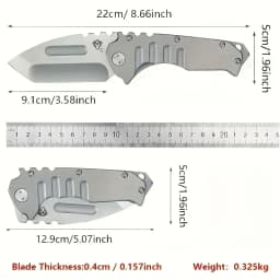 USA Stock Medford Folding D2 Tool, Full D2 Steel Construction, Heavy Weight EDC Pocket Multi-Tool, Utility Razor, Fast Shipping 1 Day Dispatch