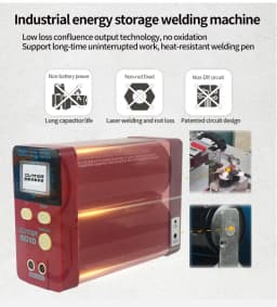 GLITTER 801D 14500W Capacitor Spot Welder:2500A High Power Pulse Battery Welding Machine for 18650 Lithium Battery Pack DIY Assembly & Repair, Professional Energy Storage Welder with Handheld Pen