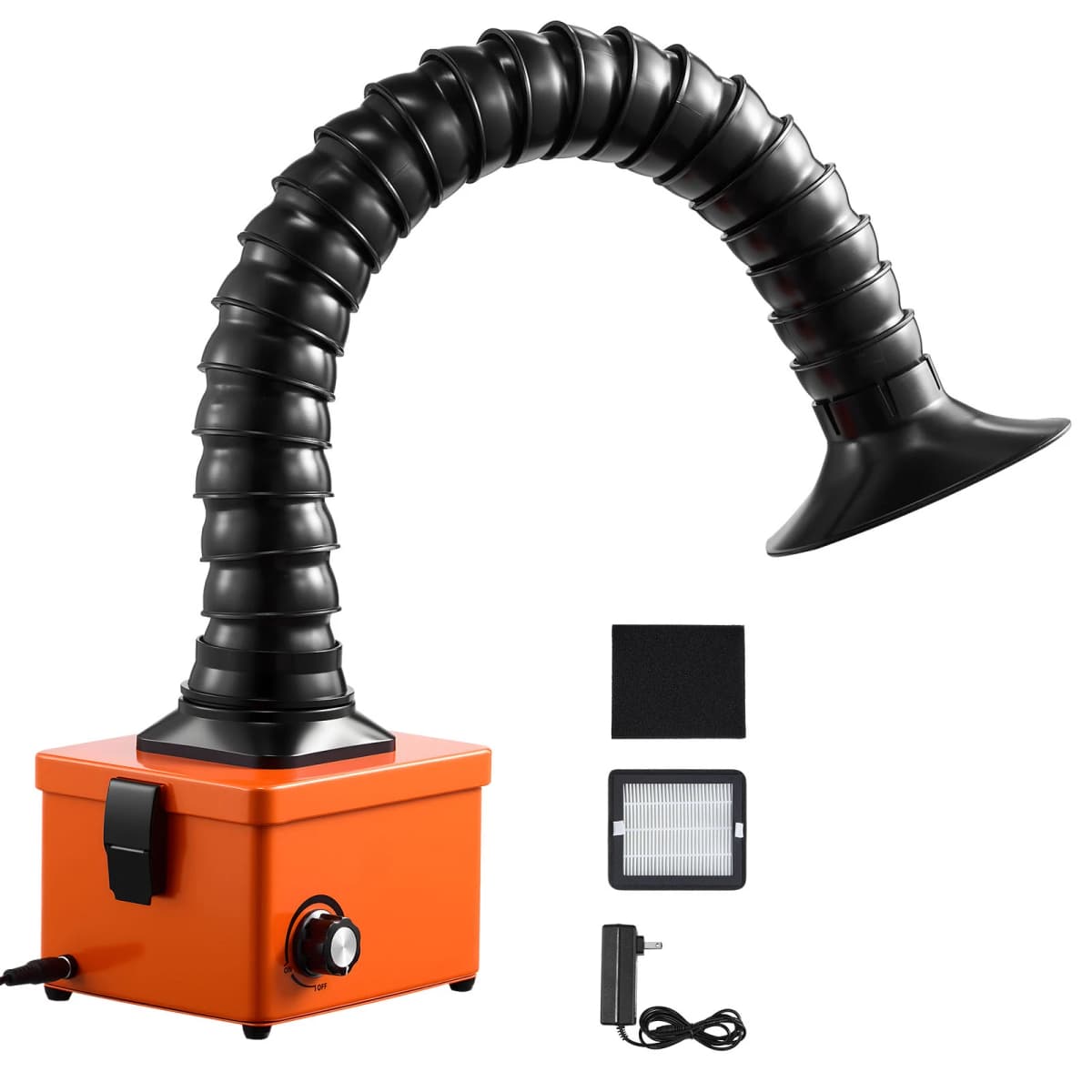 SucceBuy Solder Fume Extractor 40W Brushless Soldering Smoke Absorber with 2-Stage Filters & Adjustable Airflow for Soldering