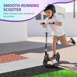 Urban Ride Kick Scooter for Kids Teens & Adults Ages 3-12 Years, Foldable Lightweight Design, Large 2 Wheels, Adjustable Handlebar, Non-Slip Deck & Sturdy Aluminum Frame