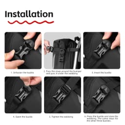 Rhinowalk Motorcycle Bumper Bag Waterproof Frame Crash Bar Pack Outdoor Cycling Tool Placement Bag With Inner Support Board