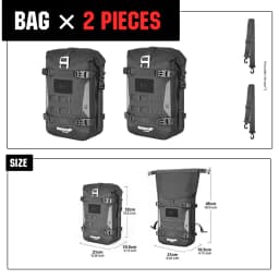 Rhinowalk Motorcycle Bumper Bag Waterproof Frame Crash Bar Pack Outdoor Cycling Tool Placement Bag With Inner Support Board