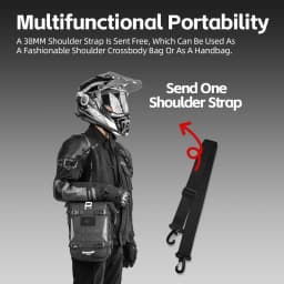 Rhinowalk Motorcycle Bumper Bag Waterproof Frame Crash Bar Pack Outdoor Cycling Tool Placement Bag With Inner Support Board