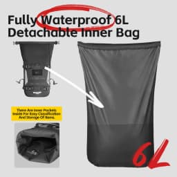 Rhinowalk Motorcycle Bumper Bag Waterproof Frame Crash Bar Pack Outdoor Cycling Tool Placement Bag With Inner Support Board