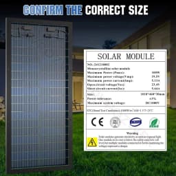 RVPOZWER 400W/200W/100W Bifacial Solar Panels 18BB Mono Cells High Efficiency Module RV Power Marine Boat Outdoor Off Grid