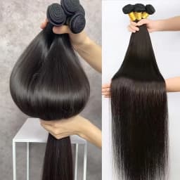 Straight Human Hair Bundles 28 30 inch Raw Brazilian Hair Weave Bundles Sew In Remy Hair Extensions 3 4 Bundles Virgin Hair Weft