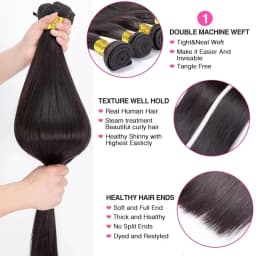 Straight Human Hair Bundles 28 30 inch Raw Brazilian Hair Weave Bundles Sew In Remy Hair Extensions 3 4 Bundles Virgin Hair Weft