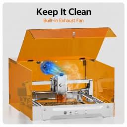 Carverall K15PRO 12W Blue Laser Engraver Cutter, Open-Frame & Enclosed Machine with MD2 Air Purifier Kit, A4 297x210mm, 15000mm/min, 0.01mm Precision, Free Software, DIY Gifts Home Studio Small Business, Wood Acrylic Leather Craft