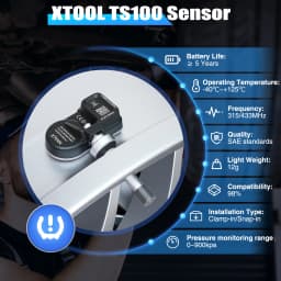 XTOOL TS100 PRO 4PCS Upgraded TPMS Sensor 315Mhz/433MHz Tire Pressure Monitoring Tester Programmed by XTOOL TP150/IP819TP