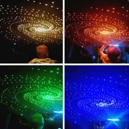 RGBW 1/2/4/6/8 Split Machine 2400x Household Car Roof Starry Sky Light Kit Roof Fiber Optic Ceiling