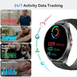 Smart Watch for Men & Women, Wireless Calling Dialing 100+ Sport Modes Fitness Tracker with Various APP Reminders Call Message Reminder Touch Screen Compatible with IOS Android Wearable Smart Bracelet Digital Wristwatch Fall Gift