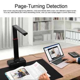 VIISAN S21 CaptureA2 27MP High Resolution HD Camera Book Document Scanner Auto Flatte Height Multi Language OCR Windows Macos