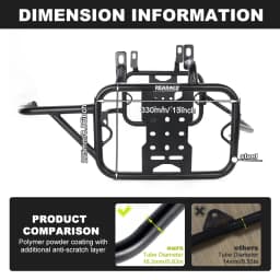 Motorcycle Side Luggage Rack Bracket Pannier Saddlebag Support Racks Saddle Bags 450MT 2024-2025 IBEX 450 2024-2025 For CFMOTO