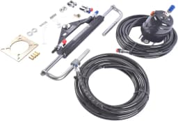 AP03 Hydraulic Outboard Steering System Kit 150HP 2x24ft Hose 6.9mpa/1000psi for Single-Engine Boats