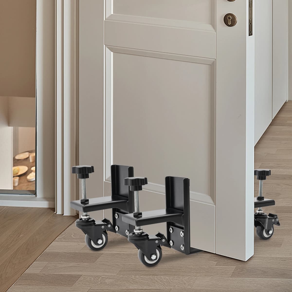 2pcs Door Installation Tools Portable Home Door Positioning fixture w/Pressure Plate Holder for Doors with thickness of 1-2.375in