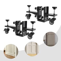 2pcs Door Installation Tools Portable Home Door Positioning fixture w/Pressure Plate Holder for Doors with thickness of 1-2.375in