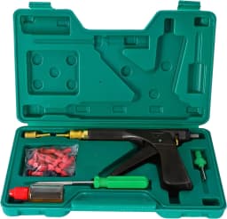Car Rapid Plug Tire Repair Kit,Tubeless Car Wheel Vacuum Tyre Repair Tool Kit Vacuum Tire Repair Gun Kit with Mushroom Plugs