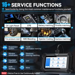 XTOOL D5S Car Diagnostic Tool 5 System Automatic OBD2 Scanner 4-IN-1 Live Data with 16+ Reset Functions with CANFD FCA Protocol Lifetime Free Update