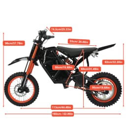 Xtion 2000W Electric Dirt Bike for Teens & Adults, 48V 21Ah Removable Battery 37 MPH E Bikes, 14"/12" Fat Tires Bicycle 1 YEAR Warranty