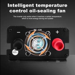 Car Power Inverter Pure Sine Wave DC 12V To AC 110V Solar Power Converter LCD 3 AC Outlets USB Port For Home Outdoor RV Car