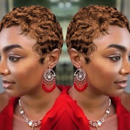 Short Pixie Cut Straight Human Hair Wig with Bangs 180% Density Brazilian Wig Basics Style Full Machine Made
