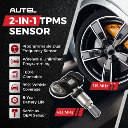 Autel MX Sensor 4PCS 8PCS Set 433 315MHZ TPMS Sensor Tire Repair Tools MaxiTPMS Pad Tire Pressure Monitor Programmable MX-Sensor
