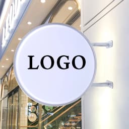 50cm Waterproof LED Double Sided Round Advertising Lightbox 110V/220V Outdoor Advertising Neon Sign Light Box