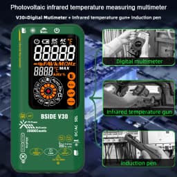 BSIDE NEW Digital Multimeter 20000counts Smart Infrared Temperature Tester T-RMS 1500V DC AC Voltage Rechargeable Multiteter DMM