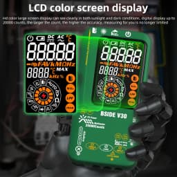 BSIDE NEW Digital Multimeter 20000counts Smart Infrared Temperature Tester T-RMS 1500V DC AC Voltage Rechargeable Multiteter DMM