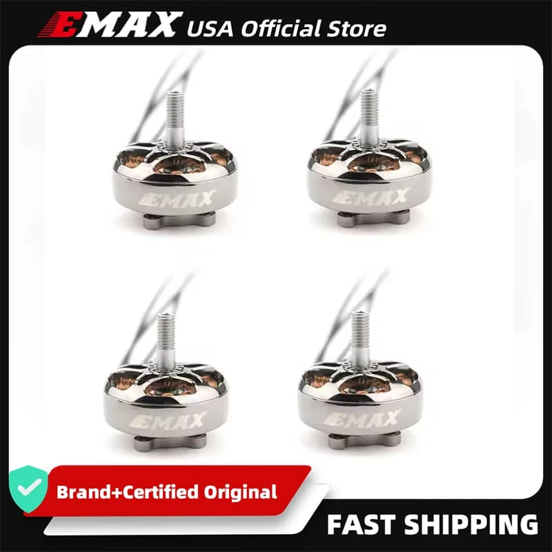 Emax USA Official 4PCS ECOII 2807 3-6S 1300KV 1500KV 1700KV Brushless Motor for RC FPV Racing Quadcopter RC Part DIY Accessories