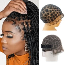 Premium Nylon Wig Cap for Women ,DIY Weaving,Breathable & Comfortable,Double Full Lace Crochet Wig Cap with Baby Hair