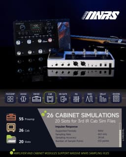 MOOER GE Series Guitar Multi Effects Pedal 55 Amp Models 200 Presets 9H Battery IR Loader 4 Footswitches for Live Performance