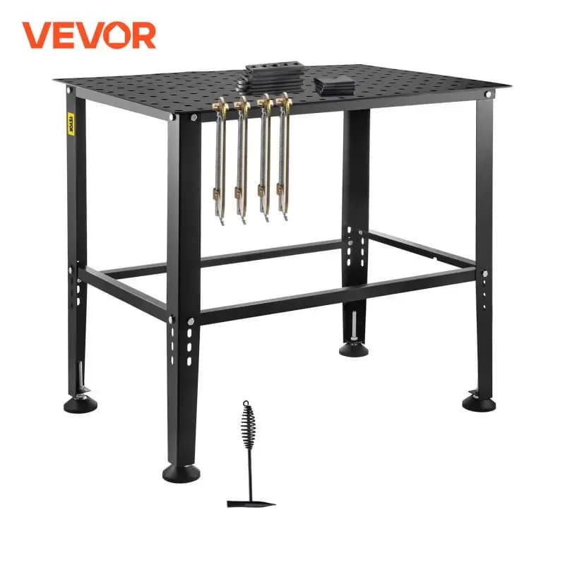 SucceBuy Welding Table 36" x 24" 800LBS Capacity Welding Workbench Table Heavy-Duty Work Bench for Welding Assembly Repair Works