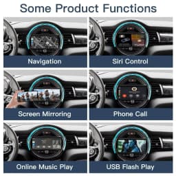 AUTOABC Wireless Carplay Android Auto For BMW Mini NBT CIC R55 R56 R57 R58 R59 R60 Module Mirror Link AirPlay Support Camera