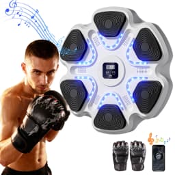 Music Boxing Machine for Adults and Kids, Smart Bluetooth Boxing Training Equipment with Gloves for Home,Office and Gym