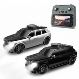 Hotfree 1/24 RC Drift Car with HD Camera, 4WD High Speed FPV Remote Control Car with Dual Joystick Screen Remote, Rotatable & Elevating Camera Live Video, Indoor Outdoor Racing Toy, Birthday Christmas Gift for Kids Boys