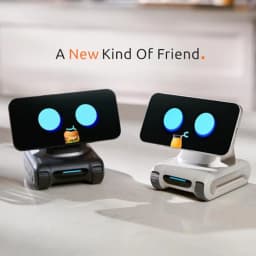 AI Desktop Companion for Office Use Space Black ABS Plastic Sleek Black Finish Voice Interaction with ChatGPT Gemini Visual Und