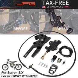 Rear Hydraulic Foot Brake Caliper Pedal Lever Kit Dirt E-Bike For Surron Sur-Ron Lightbee Light Bee X S Segway X160 Motorcycle