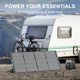 E-POWO 800W / 400W Portable Solar Panel, Foldable & Durable, Complete with an Adjustable Kickstand Case, Waterproof IP67 for RV