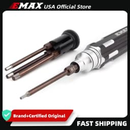 EMAX Official 4 in 1 Emax Hexagon Socket Screwdriver Set Allen Driver H1.5 H2.0 H2.5 H3.0mm Modeling Making Tools for RC Model
