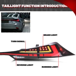 LED Tail Lights for Lexus IS250 IS350 IS200t IS300 3IS ISF 2014-2020 Dynamic Animation Sequential Blinker Rear Lamps Assembly